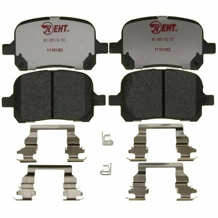 R/M BRAKES BRAKE PADS OEM OE Replacement Hybrid Technology Includes Mounting Hardware EHT707H